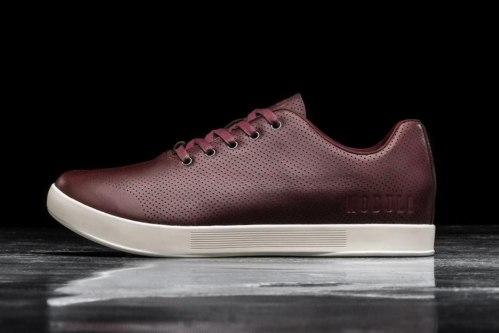 Trainers NOBULL Homme Bordeaux - Chaussures NOBULL Leather,France (6130-YXVTA)